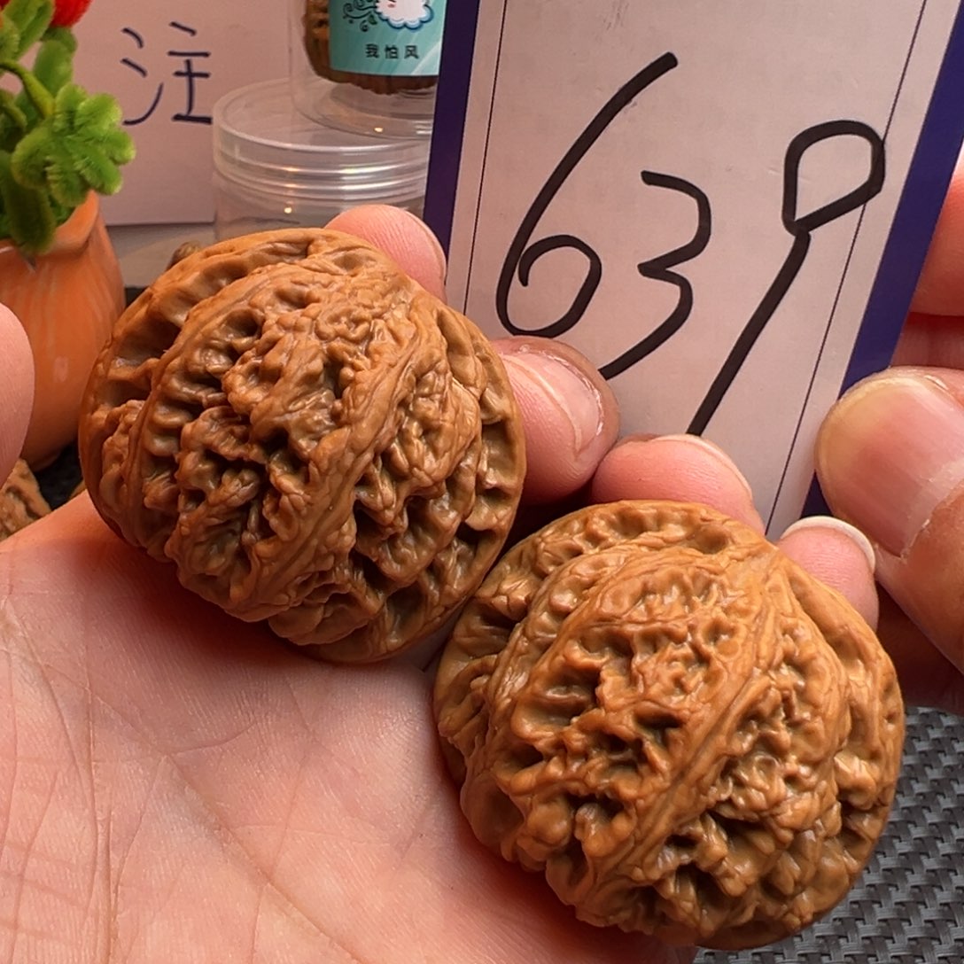 文玩核桃把件全品平谷大粗筋41.5尺寸639号