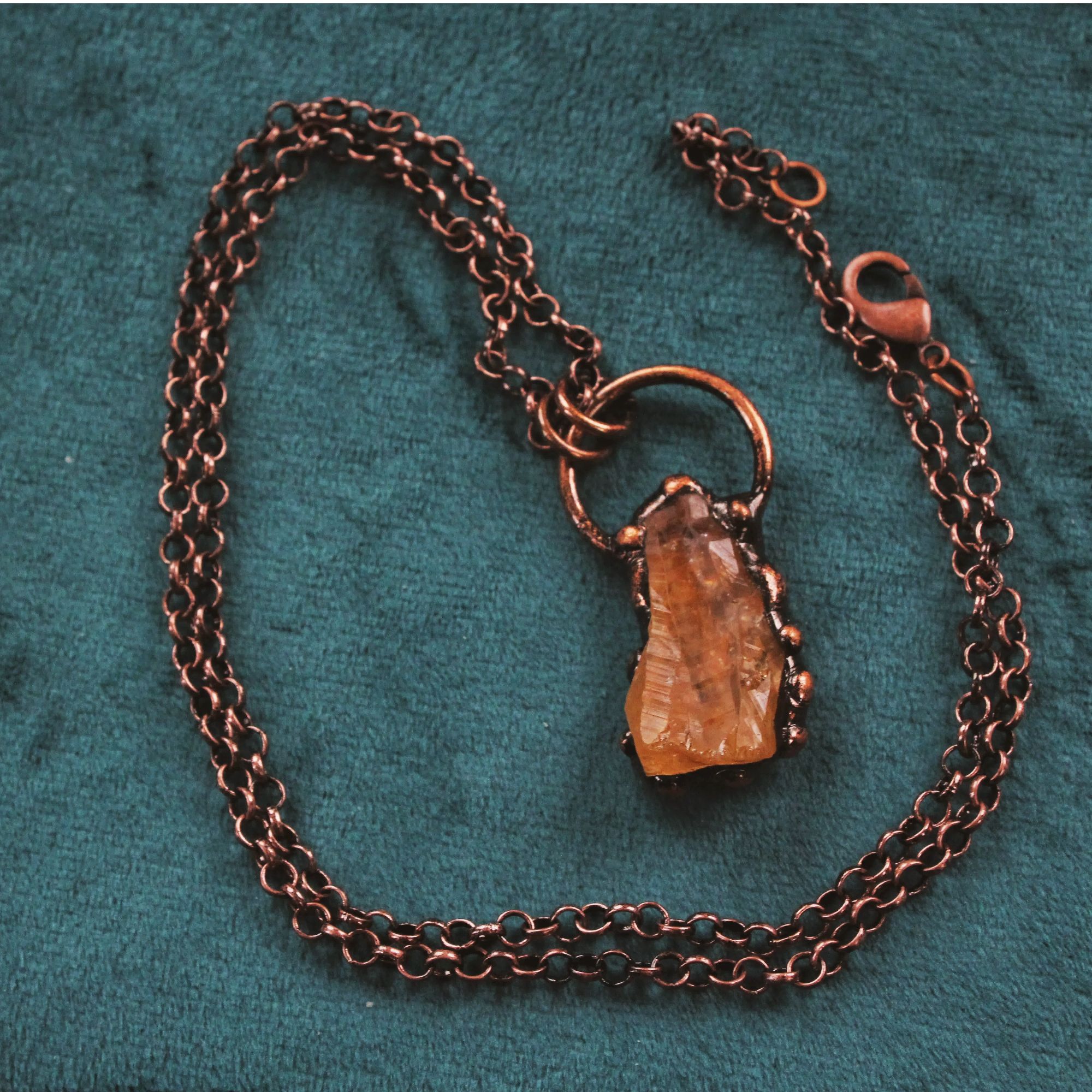 精致百搭黄水晶项链（多样性发一）