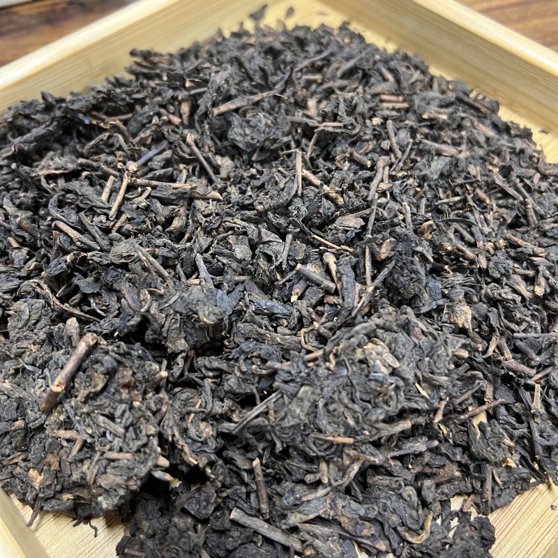 [青耘八桂]正宗广西六堡茶2002（半梗半叶）熟茶 黑茶 茶气足