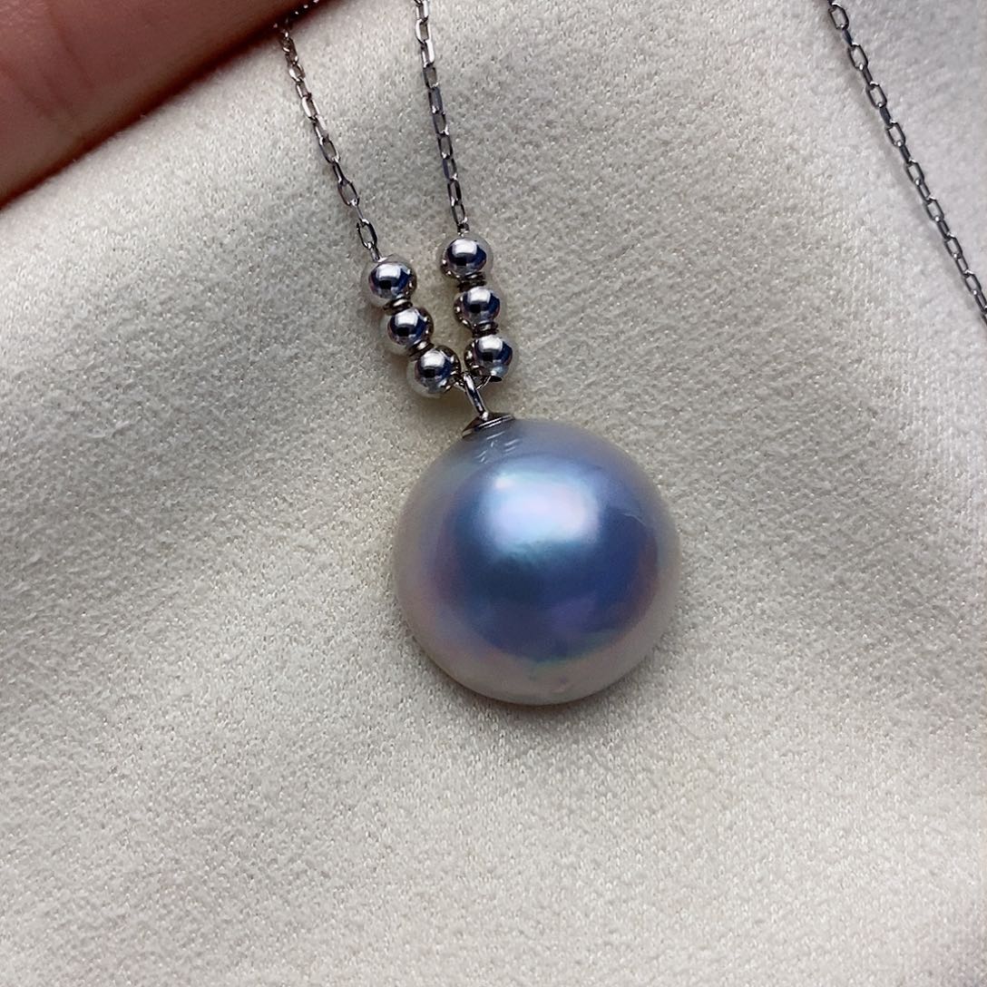 【闪购商品】拼合珍珠（马贝珠）颈饰银S925镶嵌