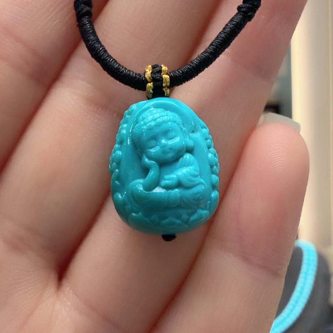 绿松石未镶嵌颈饰