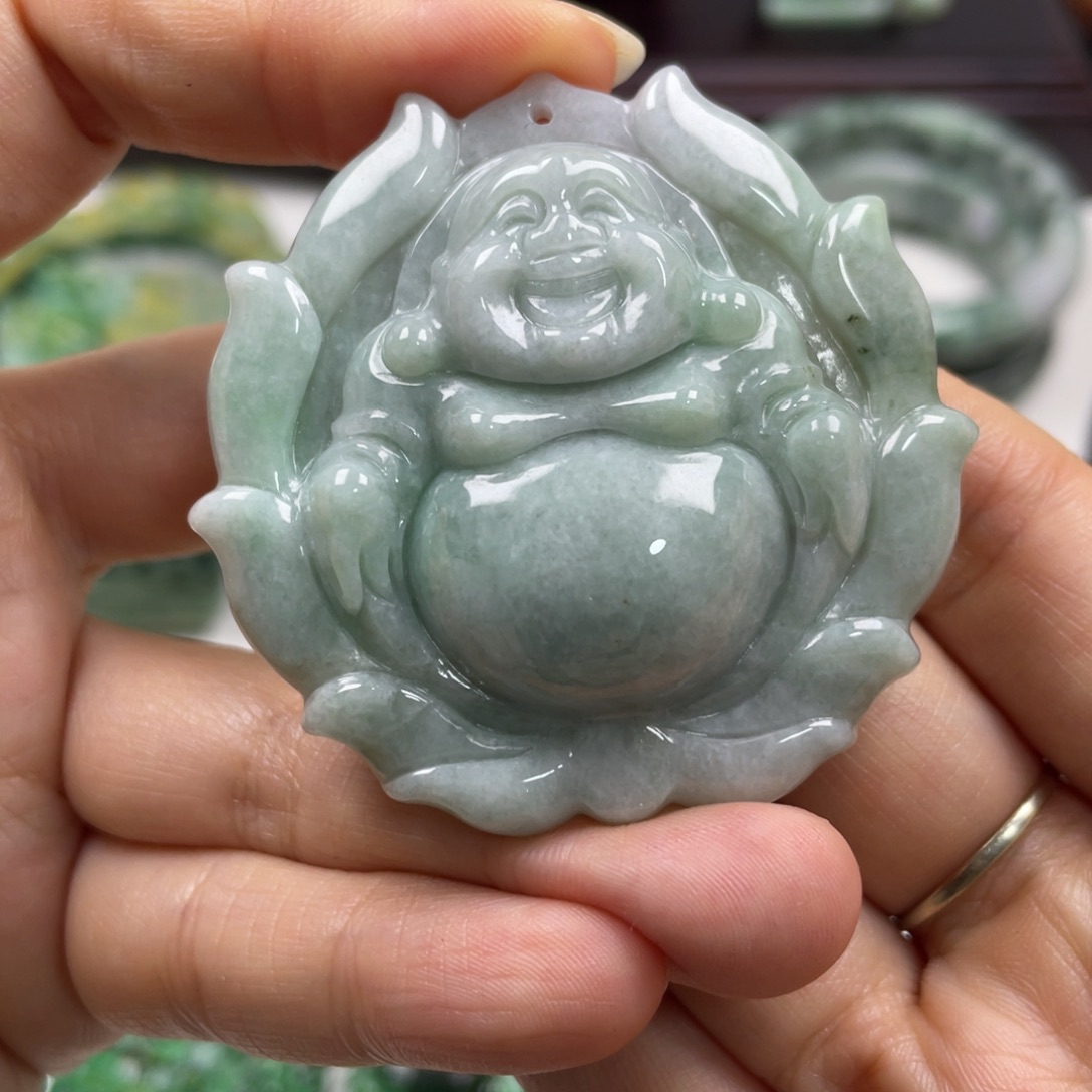 翡翠未镶嵌挂件我