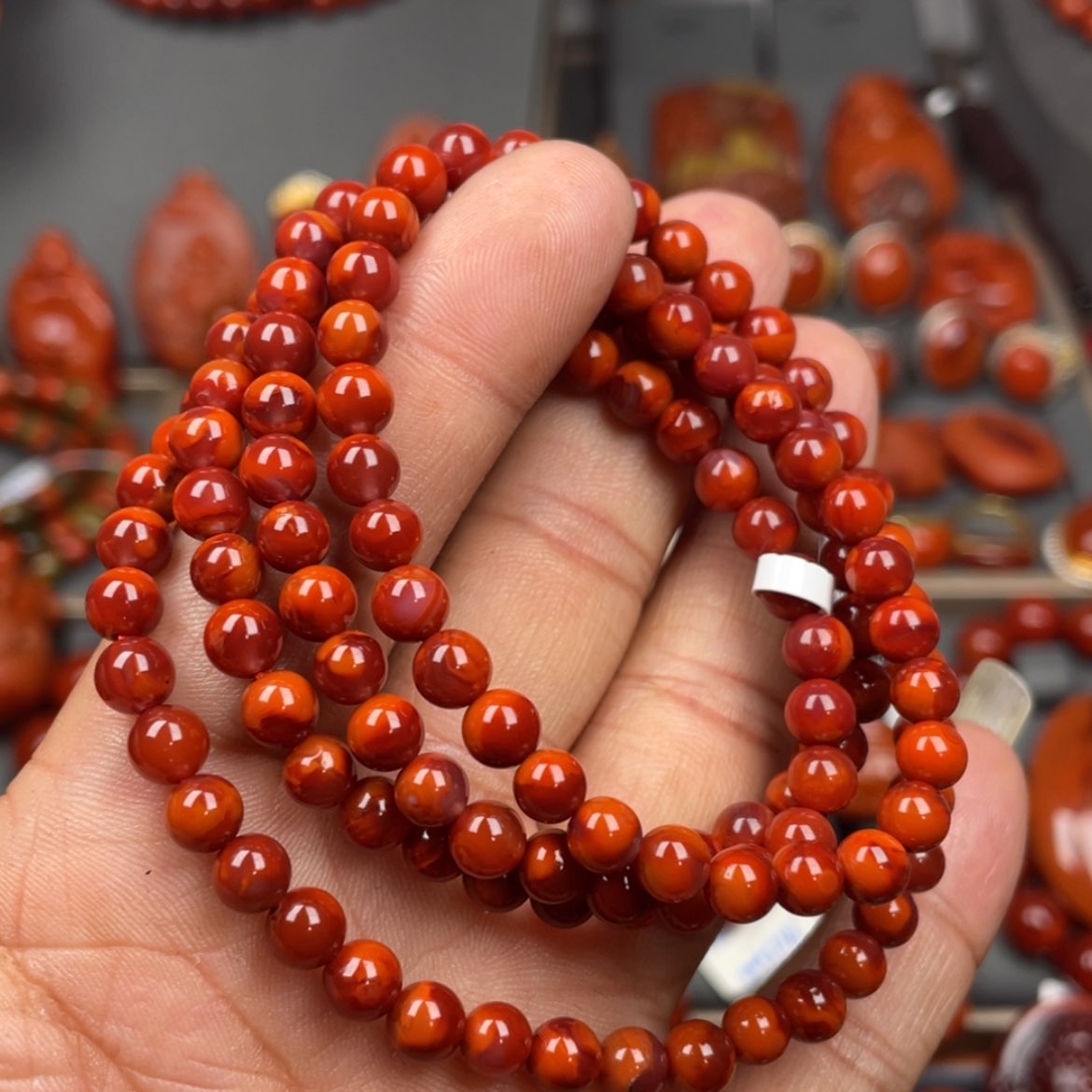 【闪购商品】南红玛瑙珠宝奇石未镶嵌多圈5