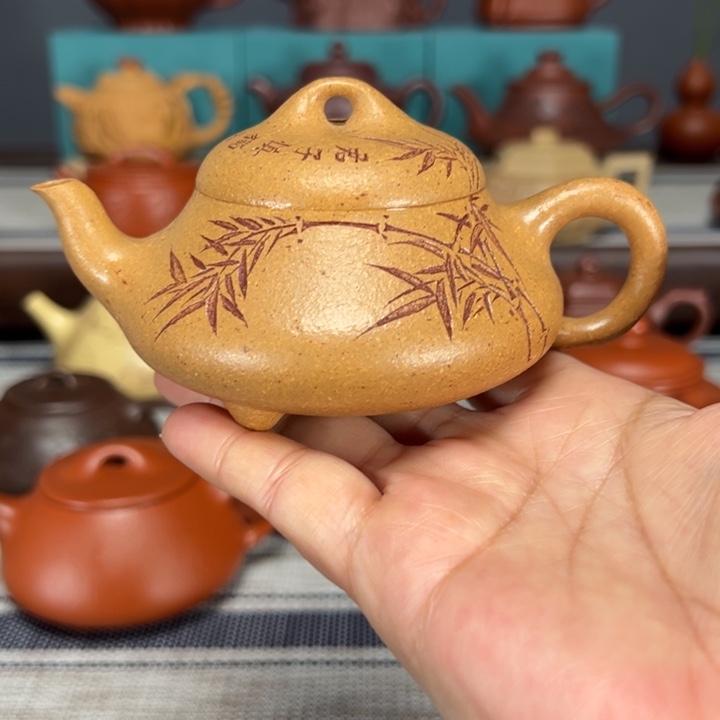 紫砂茶壶用****2汉棠石瓢135毫升段泥