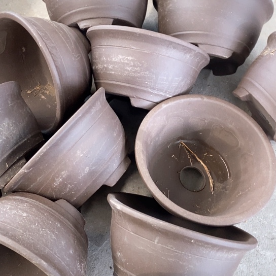 紫砂花盆100-11。19.5-10