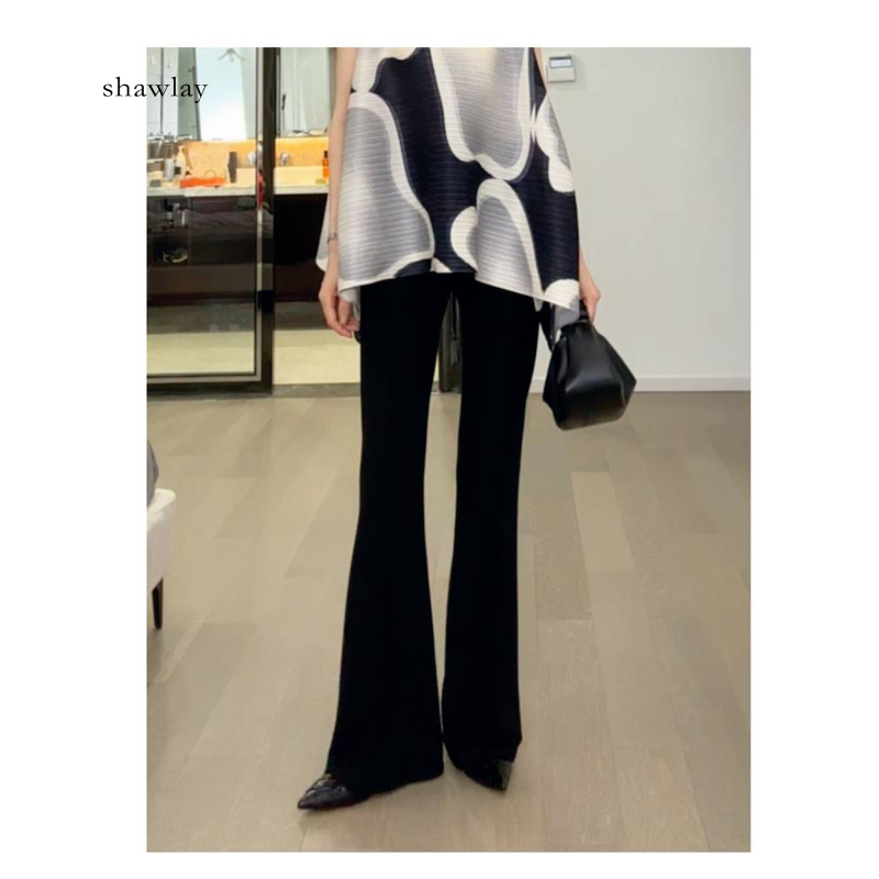 棉锦 超模裤喇叭弹力裤S2026