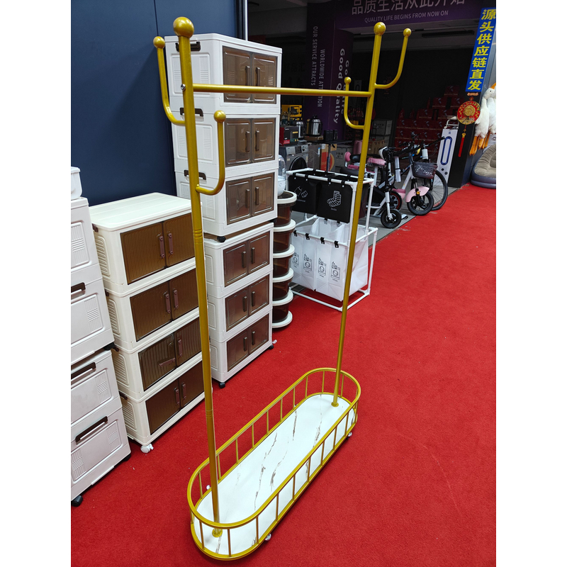 衣架落地卧室挂衣架可移动带轮家用客厅网红衣帽架落地家用衣帽架