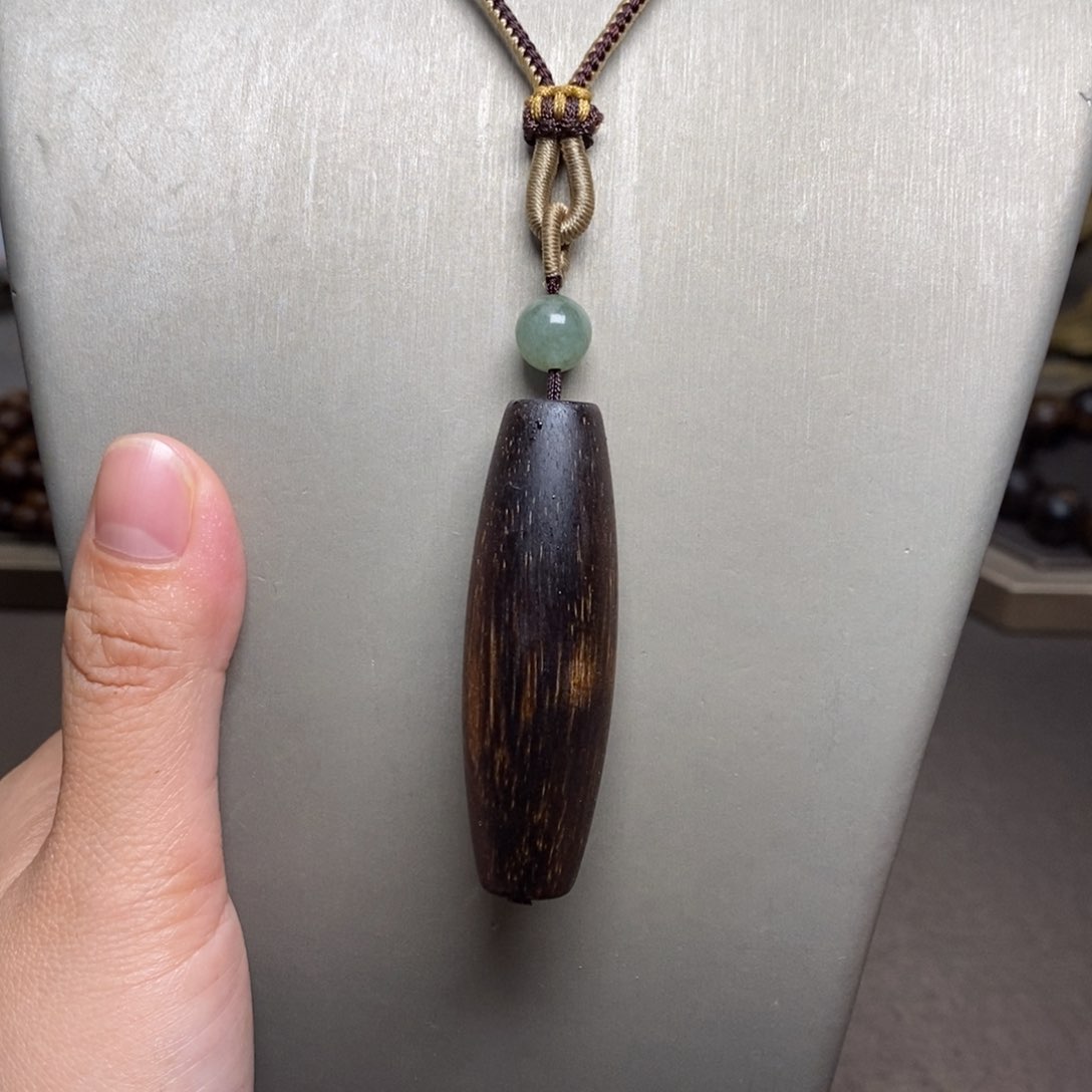 手串沉香木越南芽庄相瘤疤紫棋楠吊坠