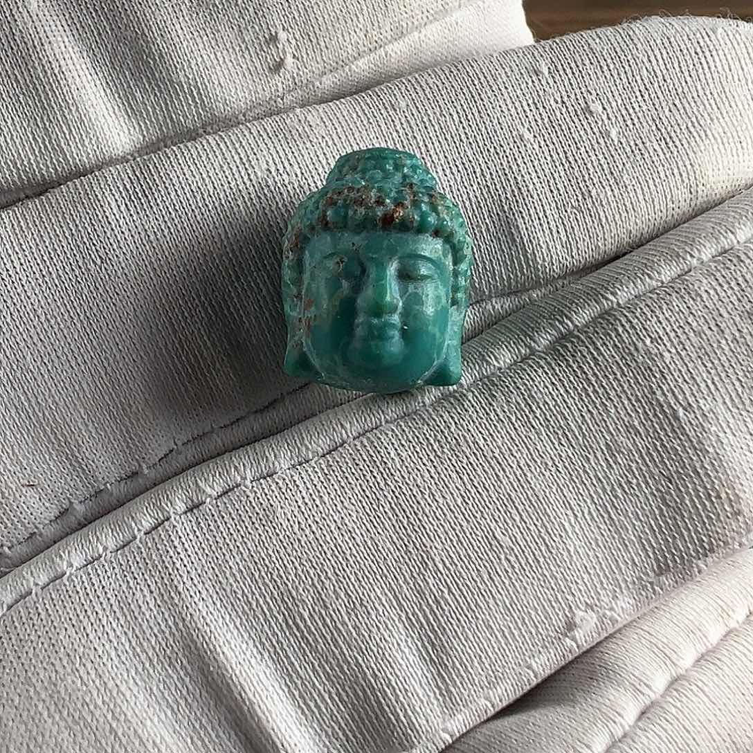 绿松石合金挂件绿松石大日如来佛头