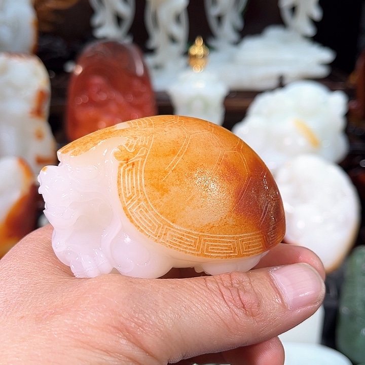 和田玉把件未镶嵌天***，