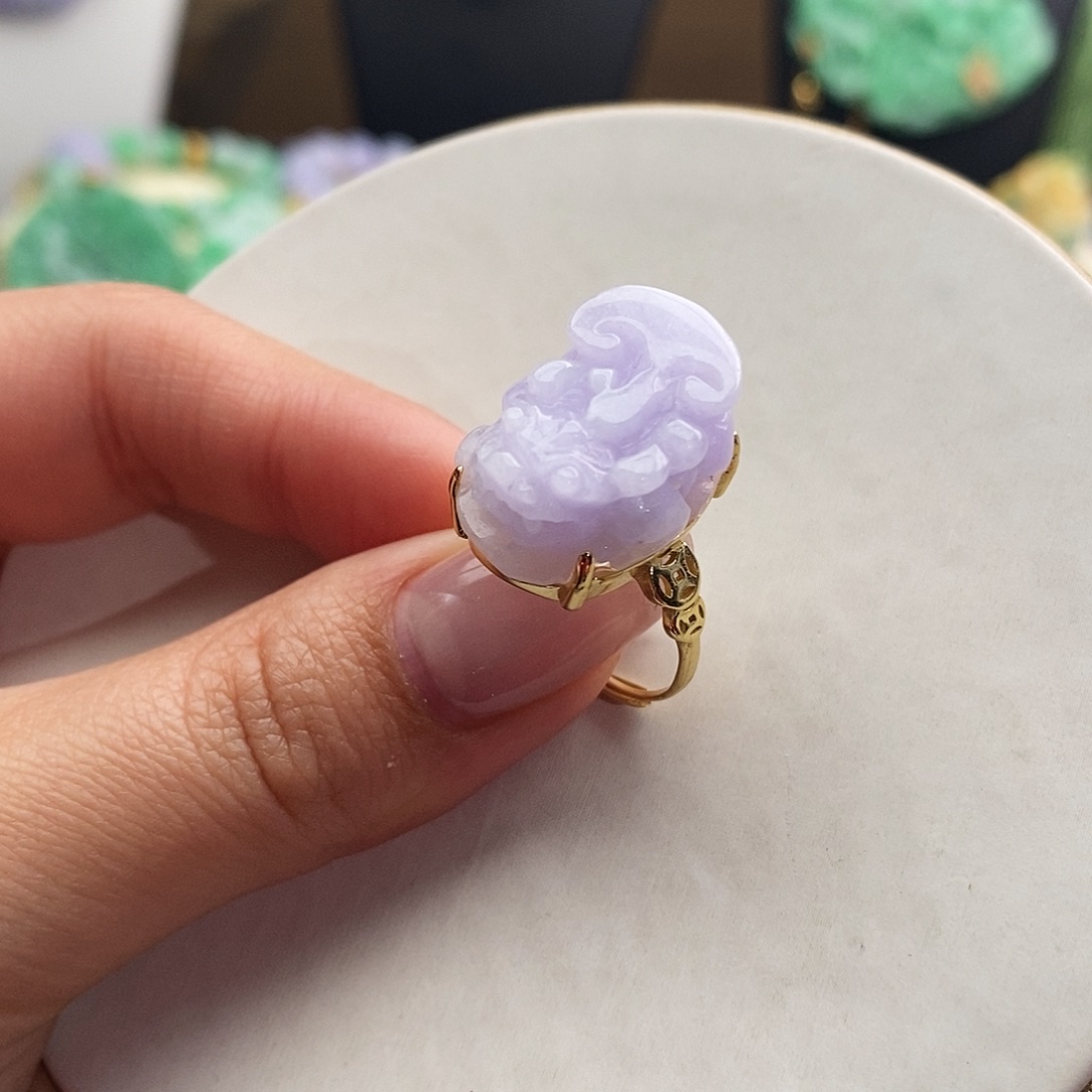 翡翠未镶嵌戒指戒指