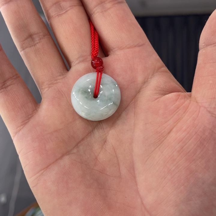 翡翠挂件未镶嵌纯天然缅甸翡翠平安扣