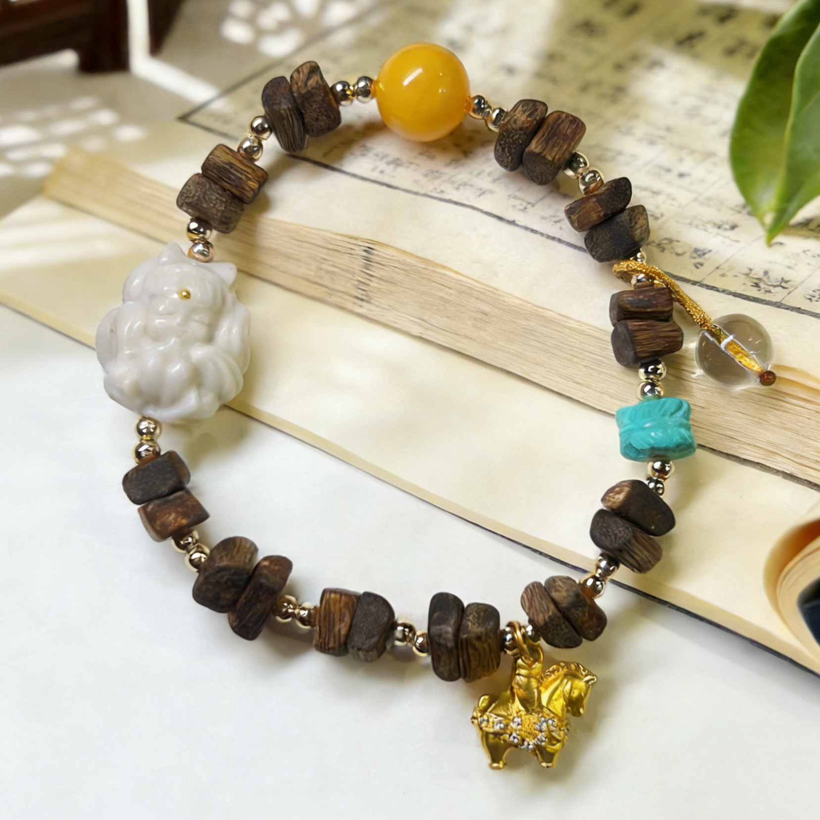 【沉瑞】复古特色 水晶配珠小众设计款手链