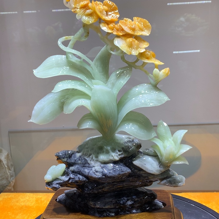 玉家居摆件花开富贵
