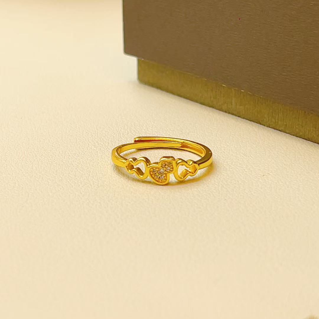 镀K金戒指 葫芦福禄轻奢百搭可调节指环