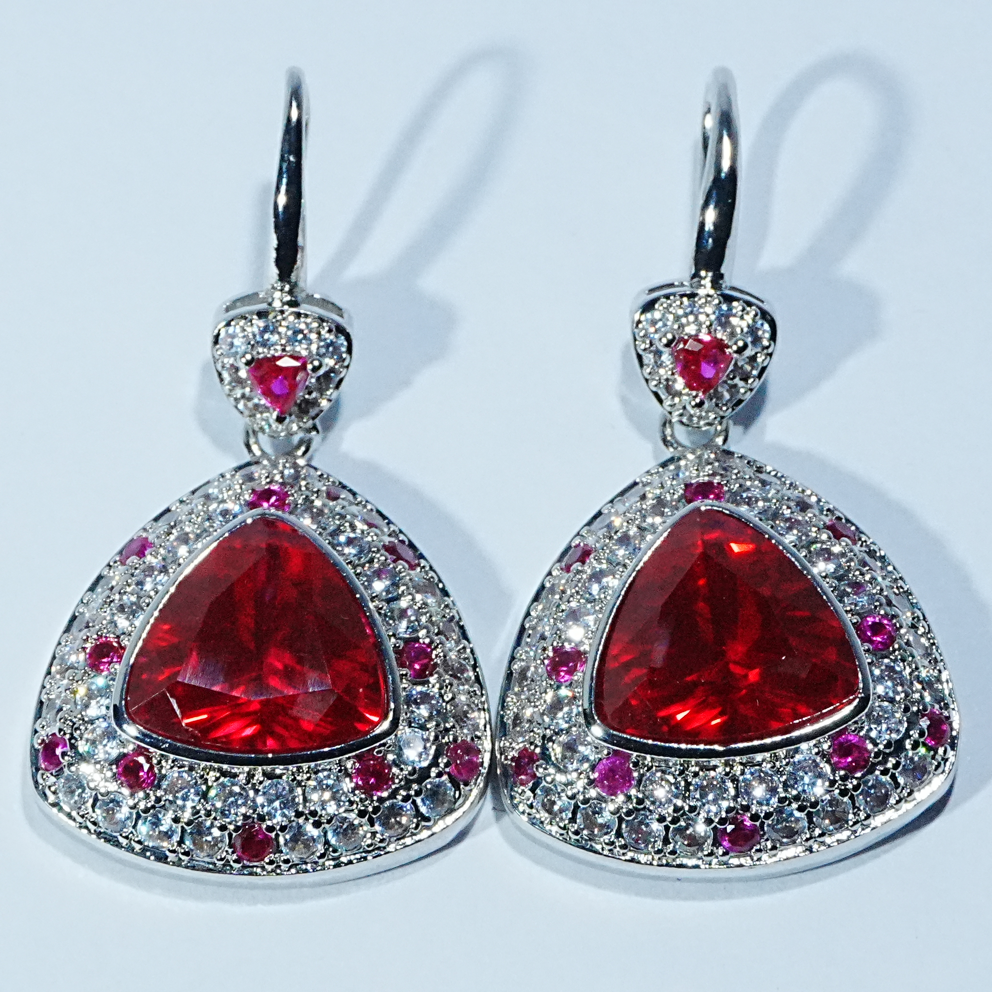 矿区高定-典藏轻奢-红宝石-耳钉-a825