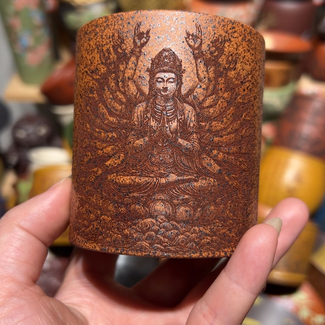 紫砂茶杯宜兴紫砂主人杯