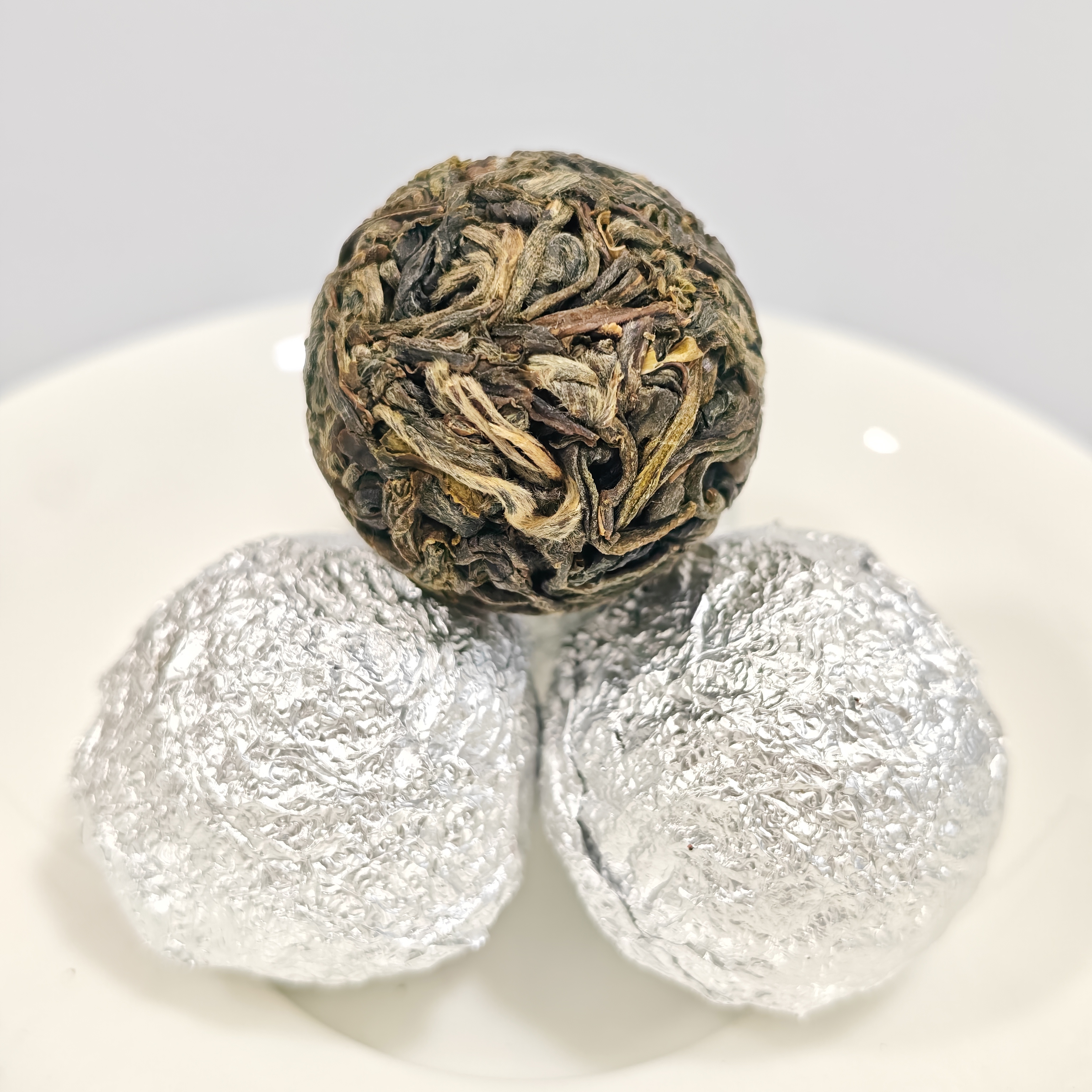 【庆阳茶厂】2021年麻栗坡乔木普洱生茶龙珠200g