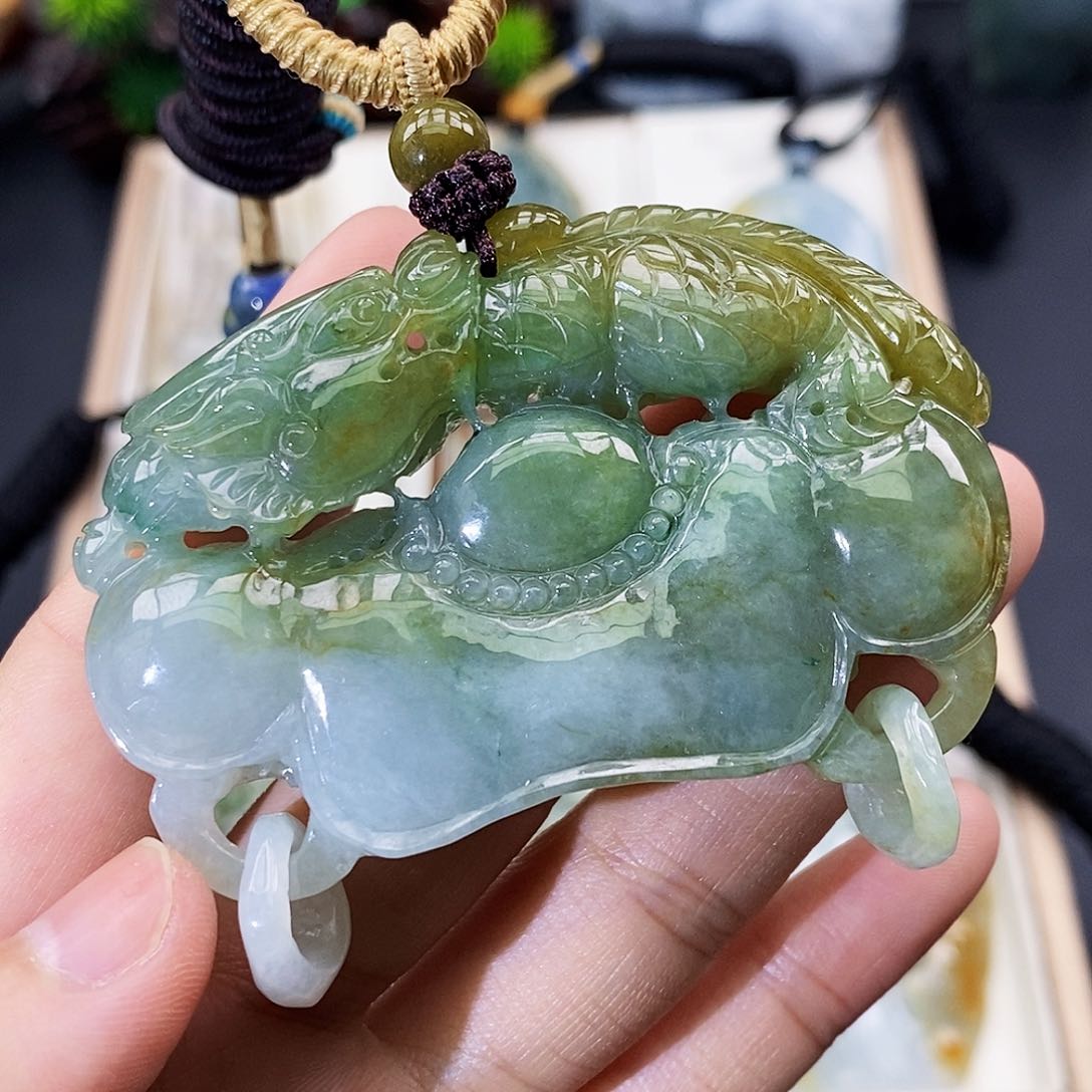 颈饰未镶嵌翡翠缅甸翡翠a货