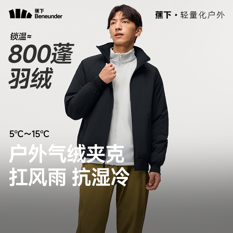 【蕉下男夹克气绒服】秋冬保暖户外防风休闲立领CL23525外套防寒qd