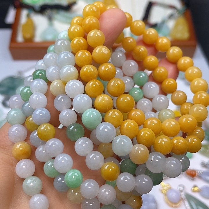 翡翠项链未镶嵌鱼*手串