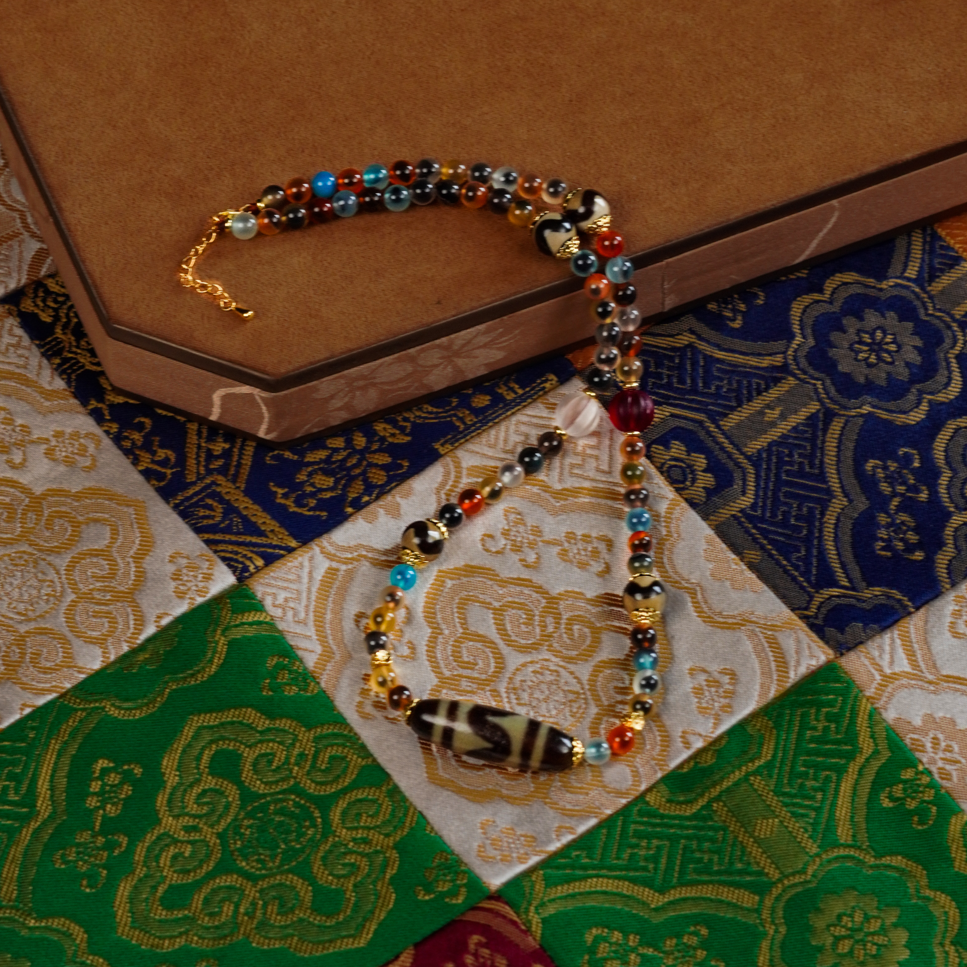  藏宝阁 ▎【酥油供布宫大仪】牙牙溏心多宝项链702600