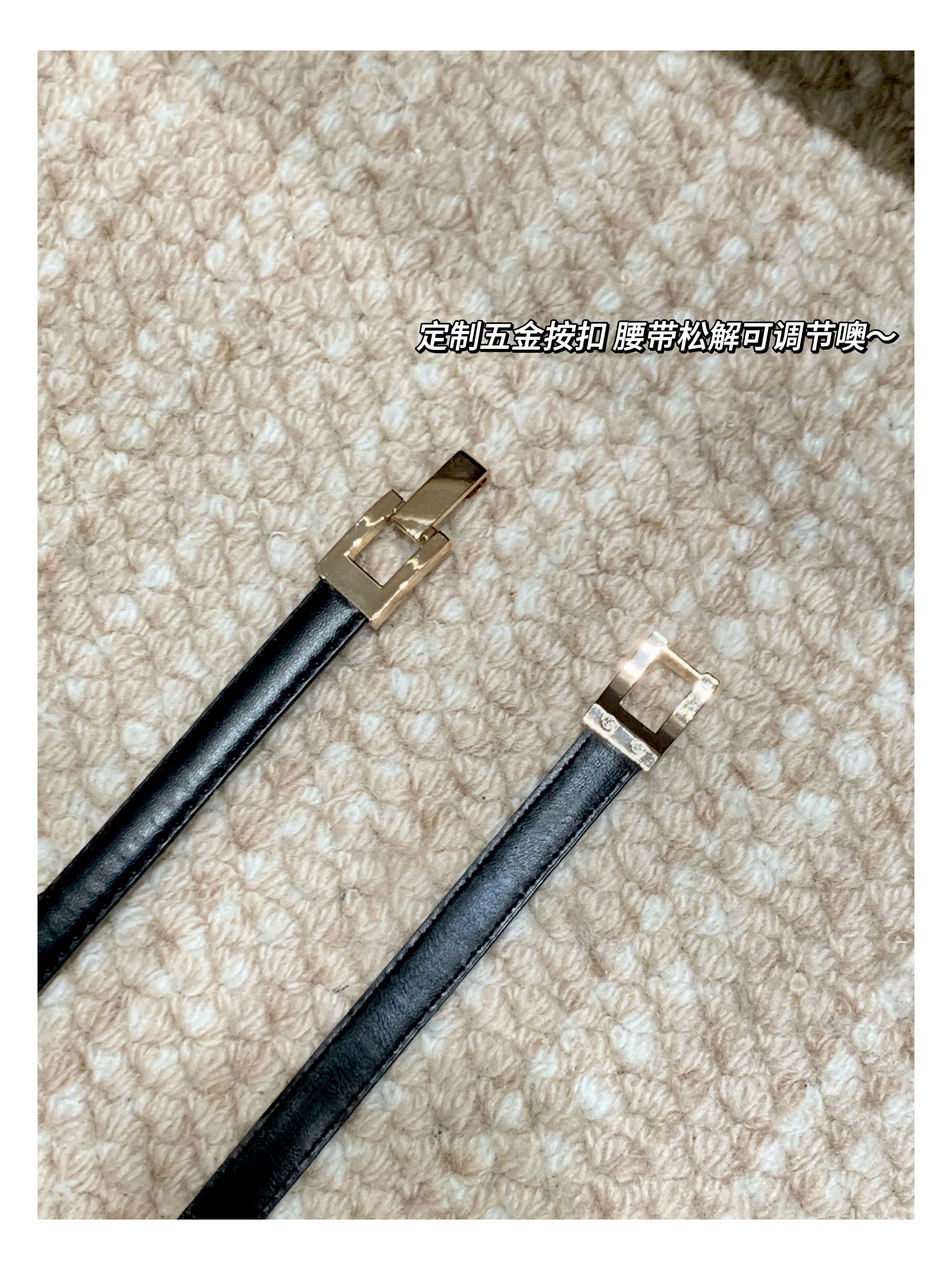 【春日部】时尚复古气质百搭简约收腰对扣可调节细腰带01446