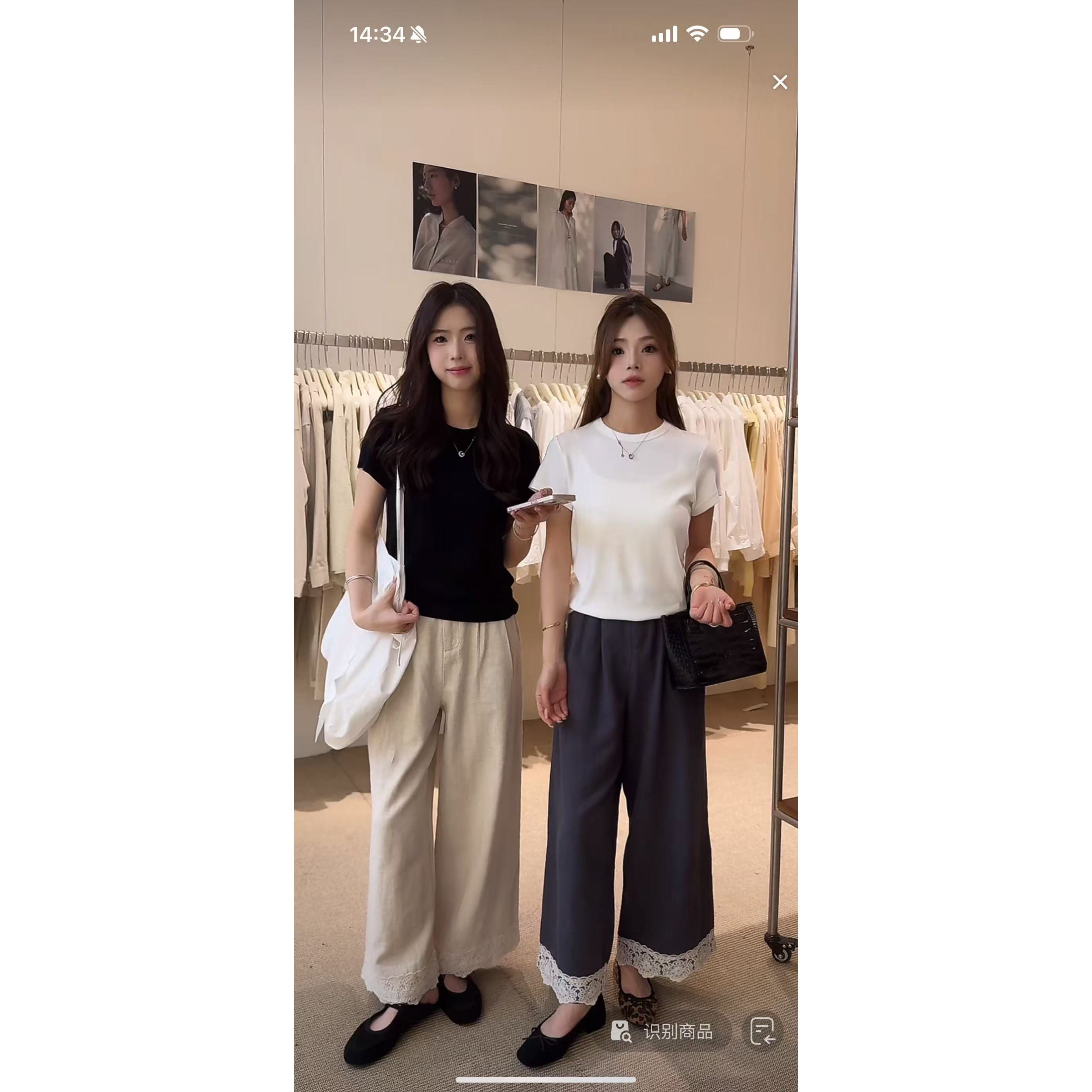 WATER-推荐‼️“60%苎麻”九分蕾丝花边奶奶裤～ #23217