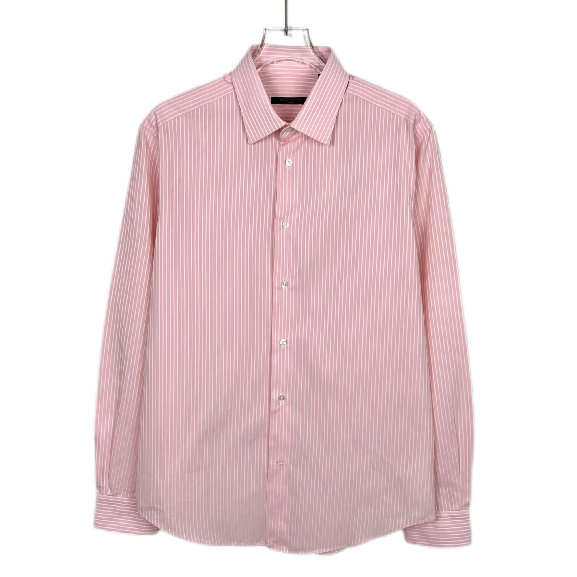 95新 LouisVuitton/路易威登 CW0020 条纹棉质翻领衬衫 41码 