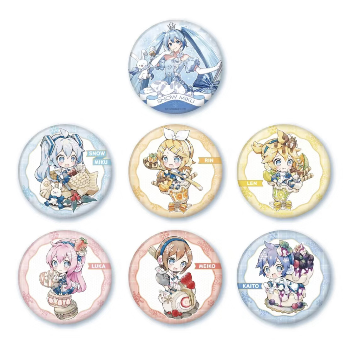 初音未来 GiGo 雪未来吧唧徽章 大吧唧 日谷 (直播盲盒代拆)