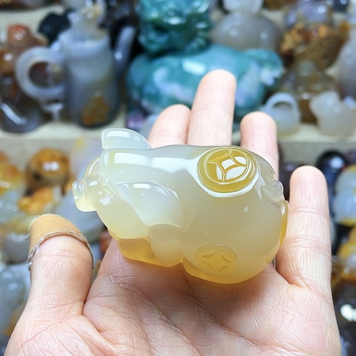 玛瑙/玉髓饰品未镶嵌用****8