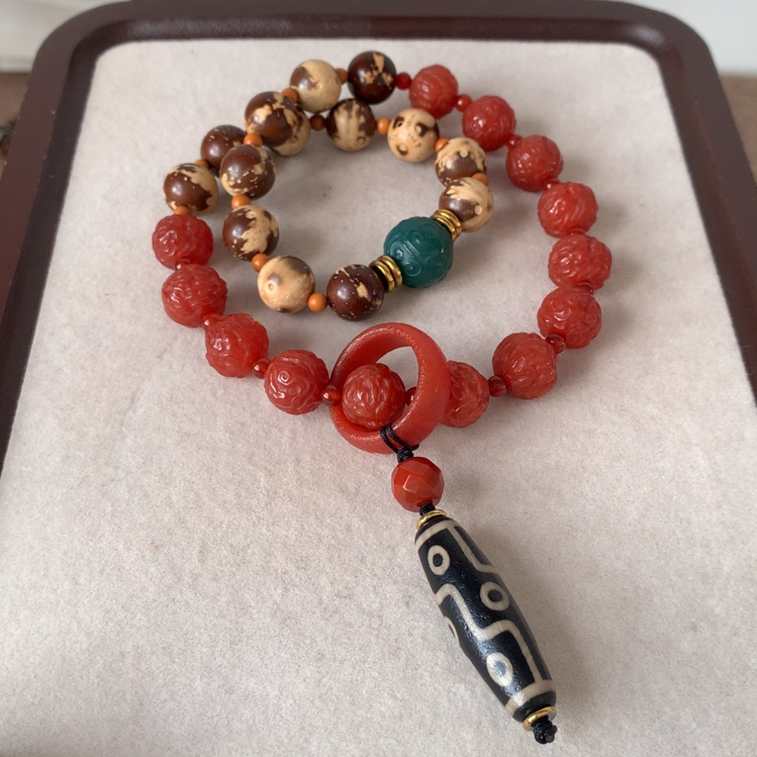 菩提吊坠未镶嵌紫金鼠菩提