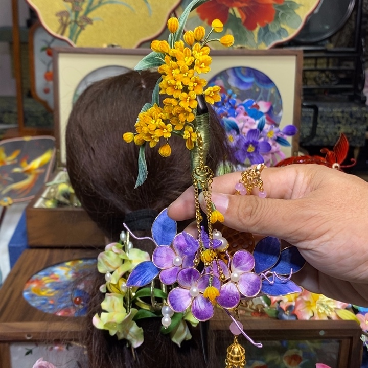 闲***常刺绣苏州手工制作