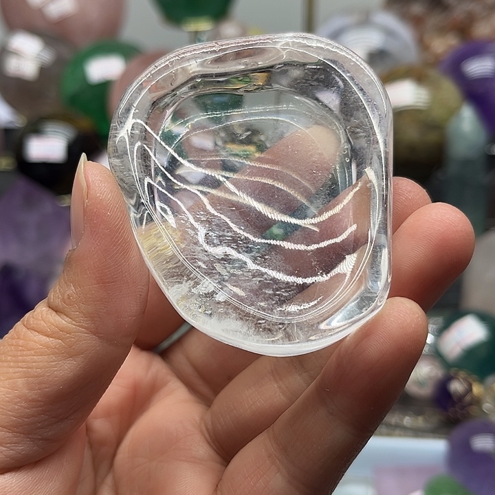 水晶珠宝半成品未镶嵌92克水晶碗