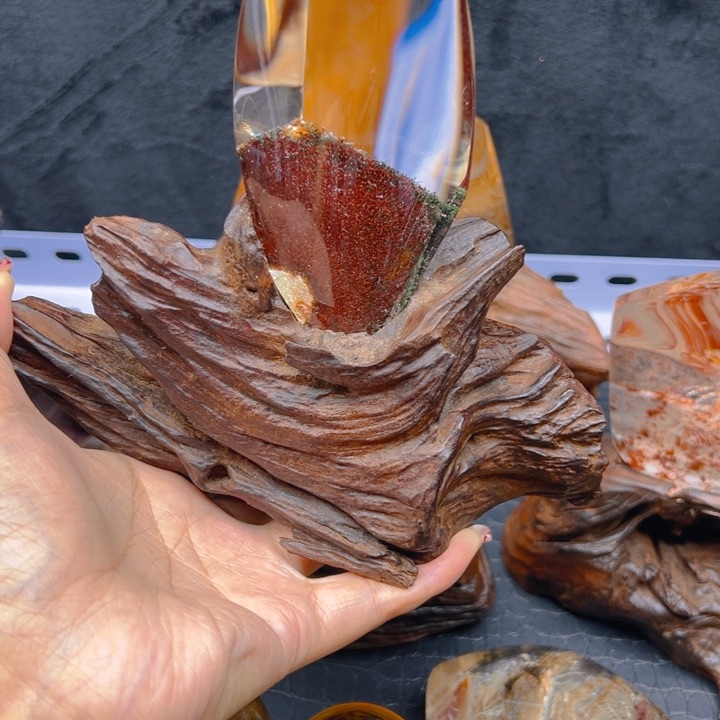 +***e水晶珠宝半成品未镶嵌摆件