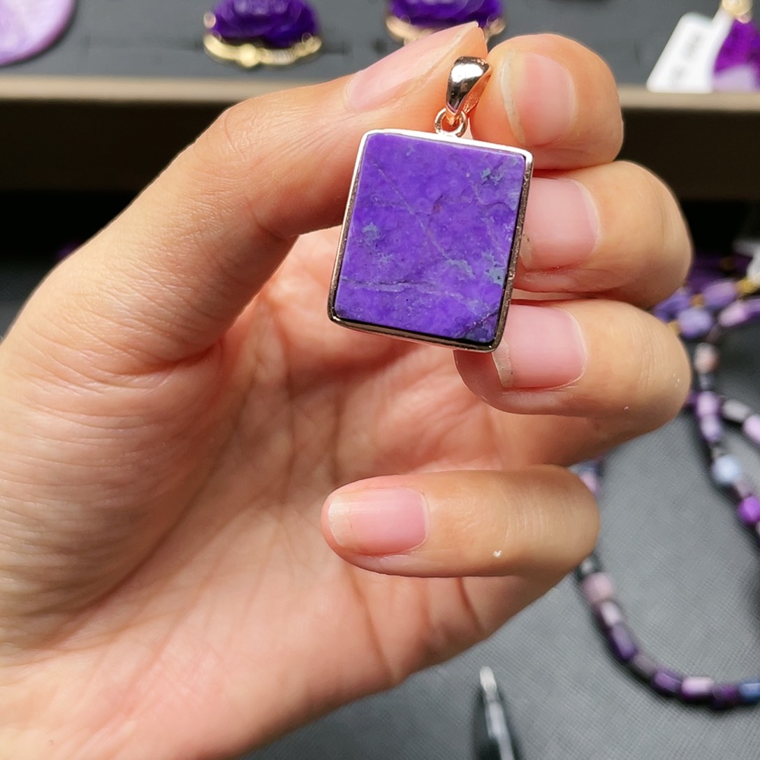 苏纪石（舒俱来）吊坠银S925镶嵌