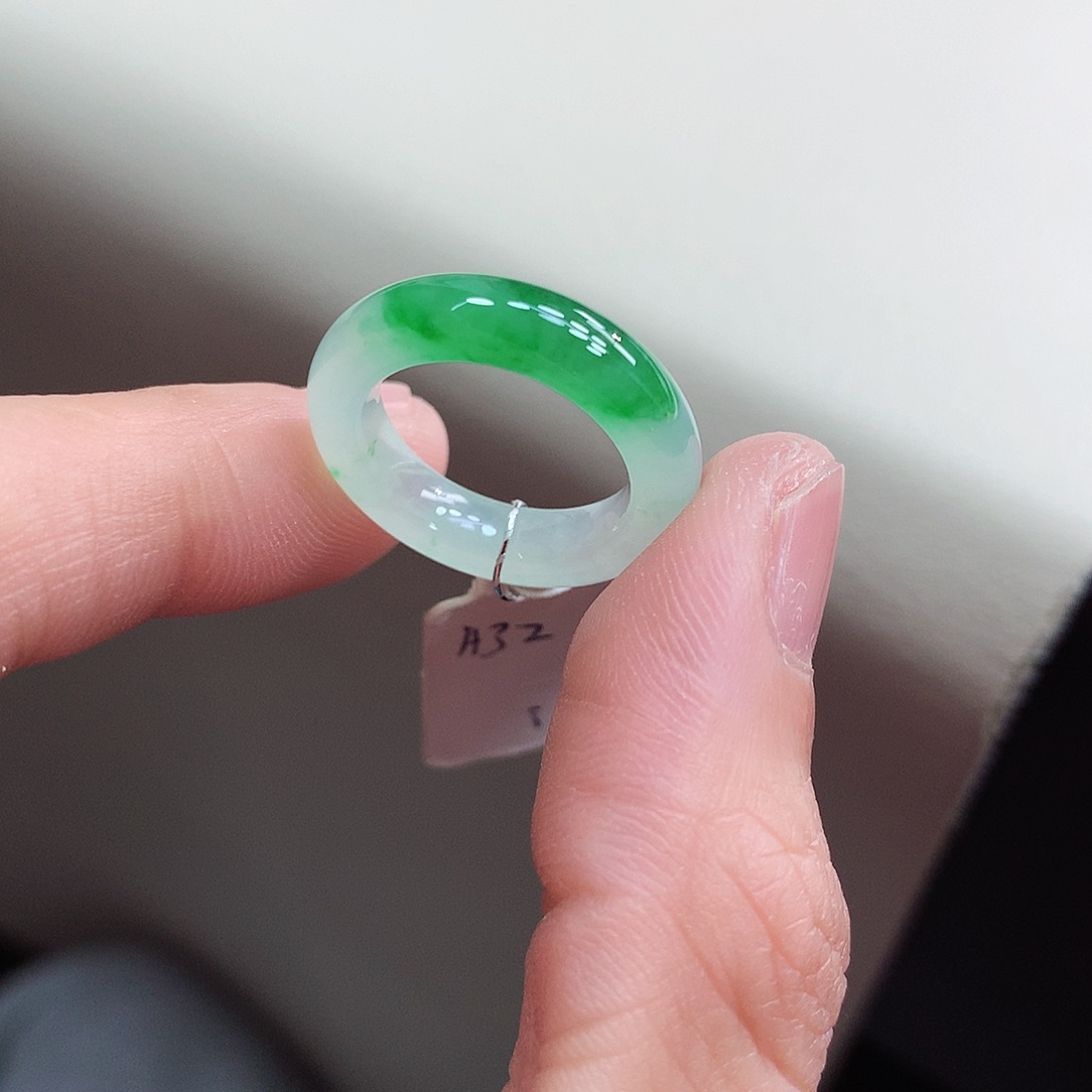 未镶嵌戒指翡翠7-8号