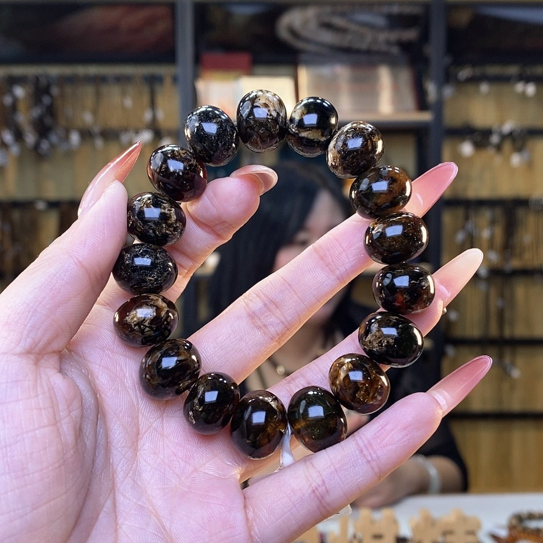 琥珀裸石未镶嵌15m花珀