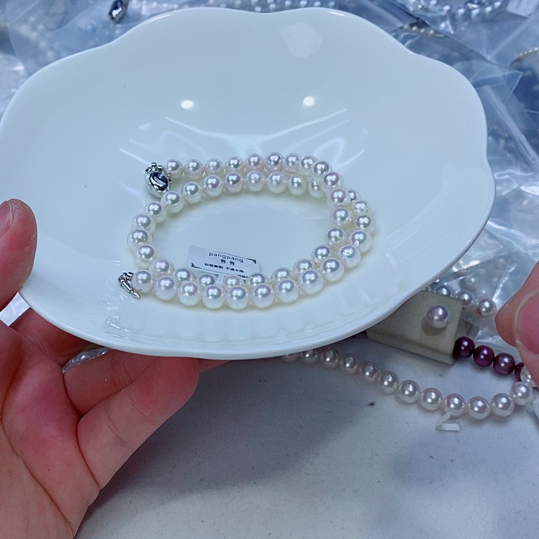 海水珍珠颈饰银S925镶嵌