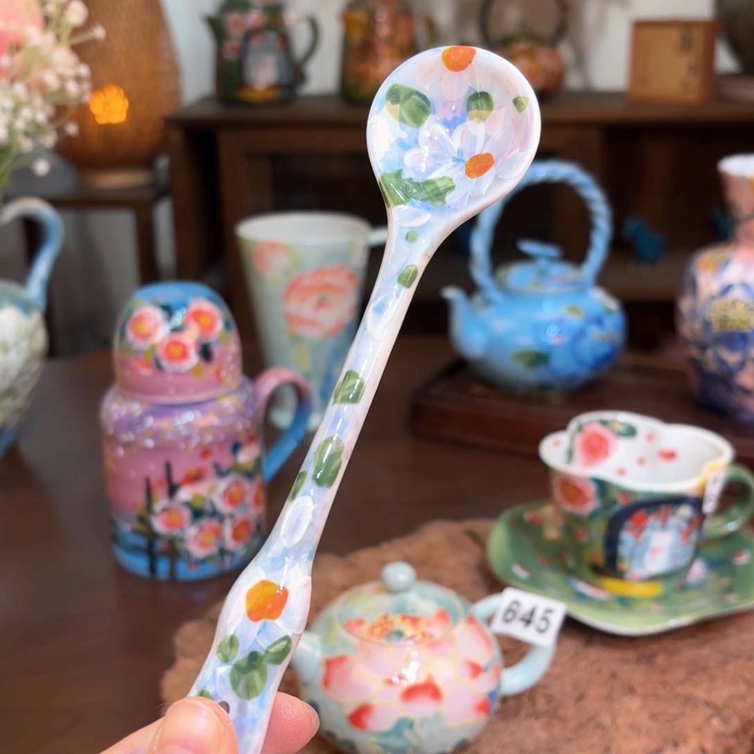 景德镇手绘高温釉下彩陶瓷茶具