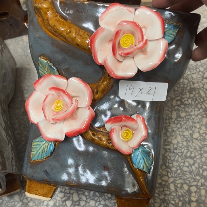 紫砂花盆粗陶材质多肉花盆