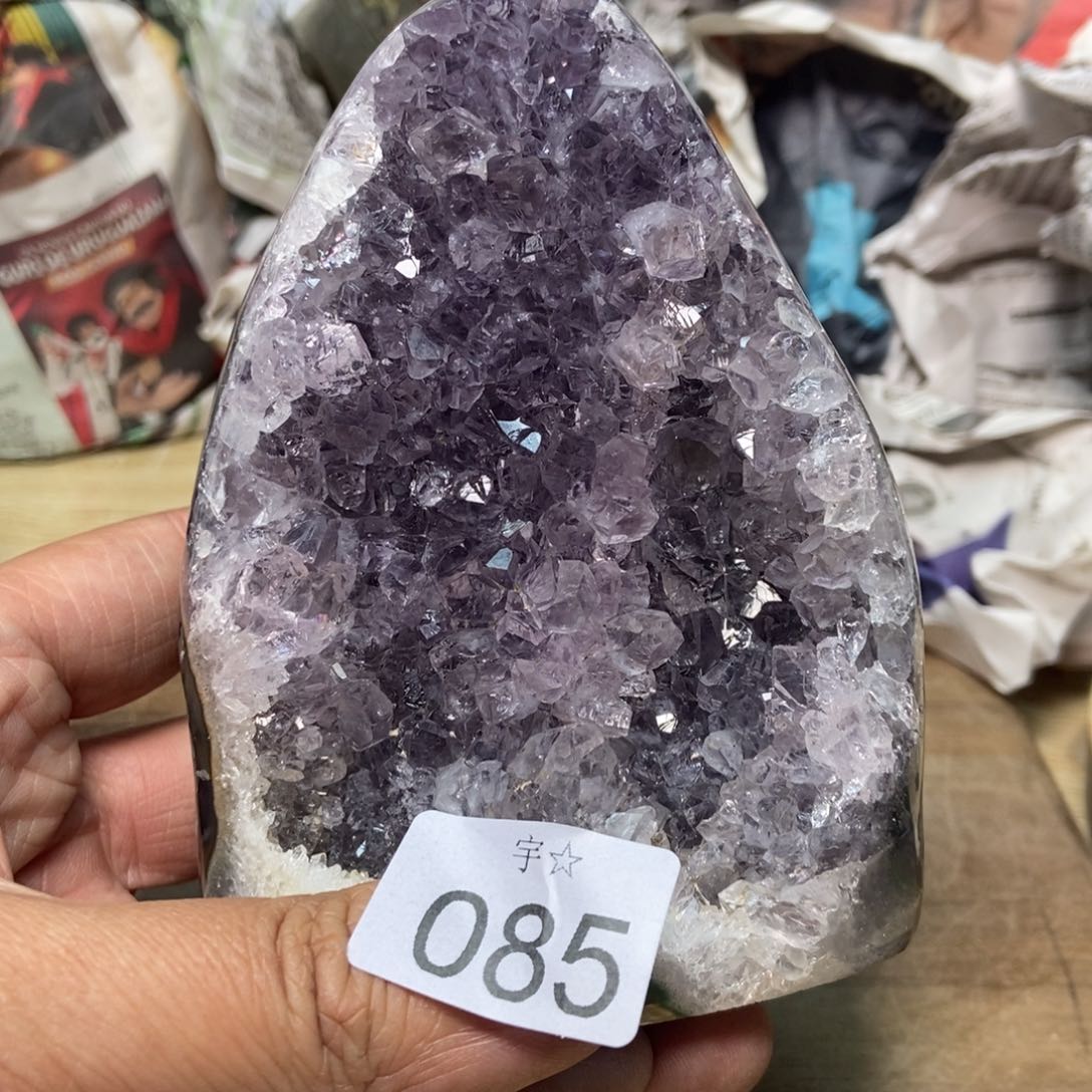 紫晶天然水晶摆件未镶嵌