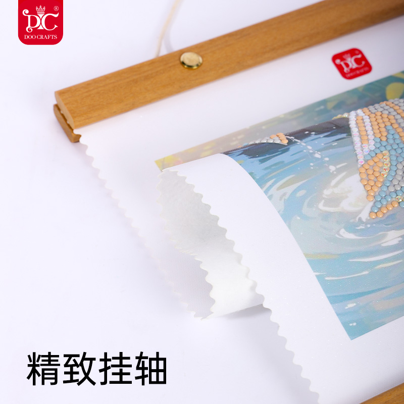 【实木画框/实木挂轴】钻石画挂卷轴画相框周边装裱手工DIY