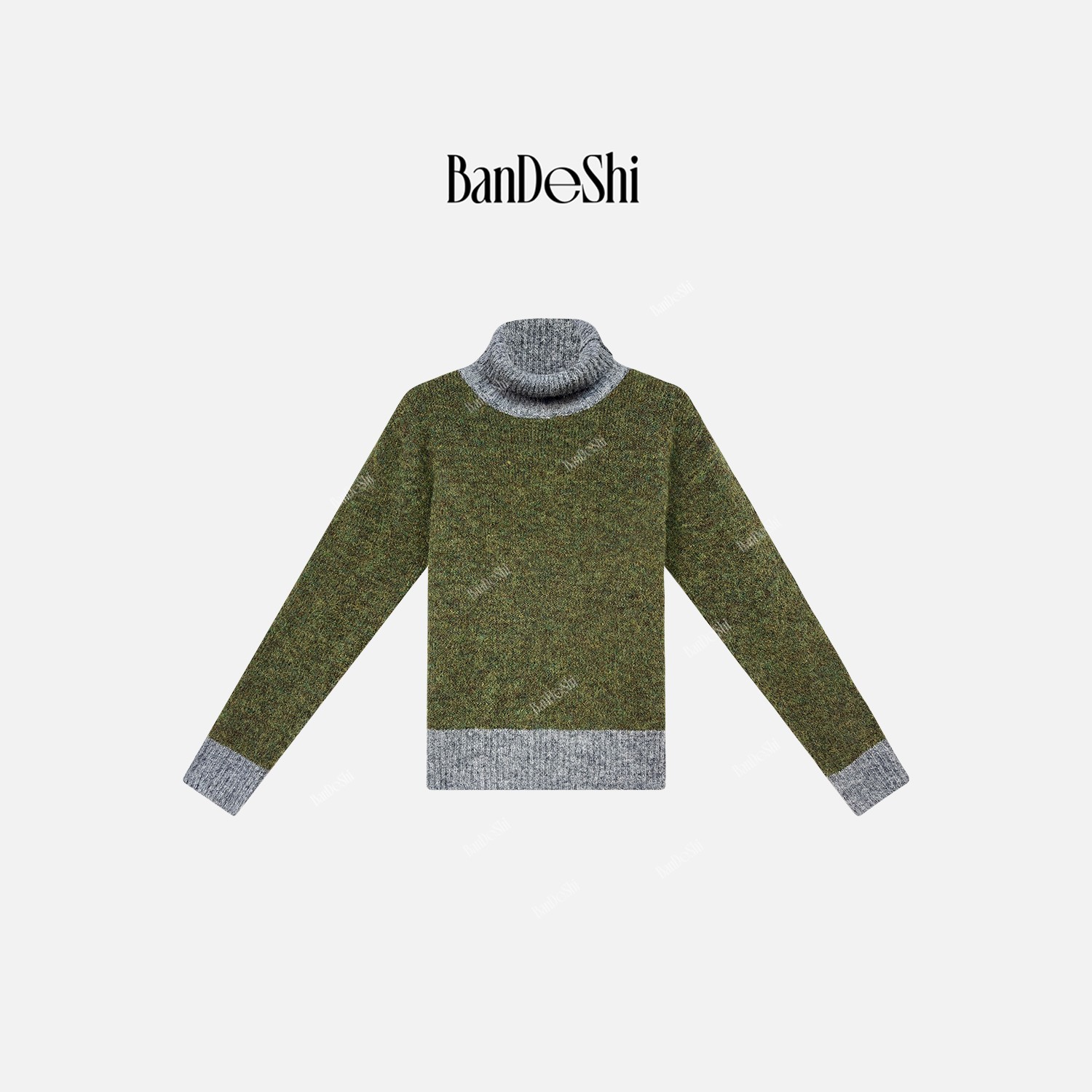 【C4547】班德施-冬季慵懒风软糯打底内搭高领毛衣针织上衣SS