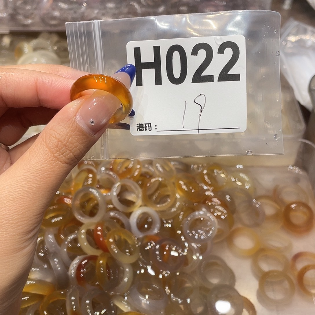 玛瑙/玉髓未镶嵌戒指022