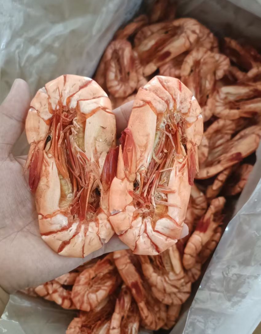 烘干九节虾干开袋即食美味零食