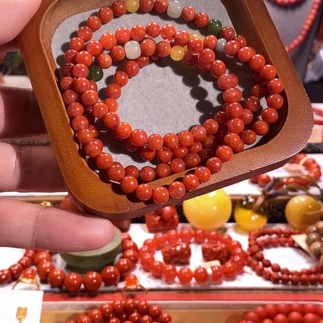 南红玛瑙未镶嵌手串