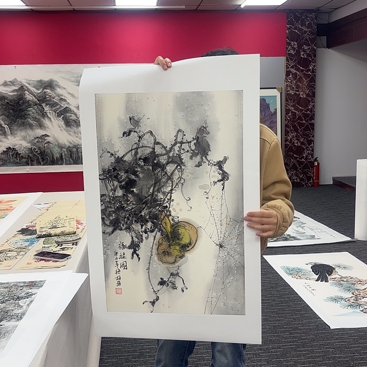 国画葫芦图画作品