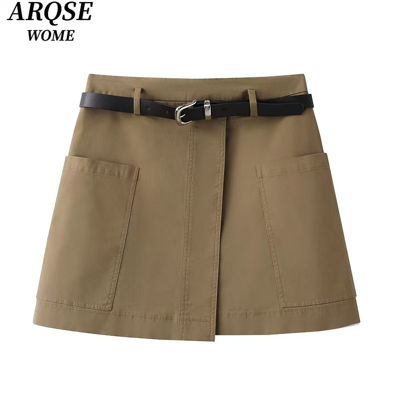 【半身裙】【商场同款】2025春夏季新品款百搭高腰显瘦半身裙女3512