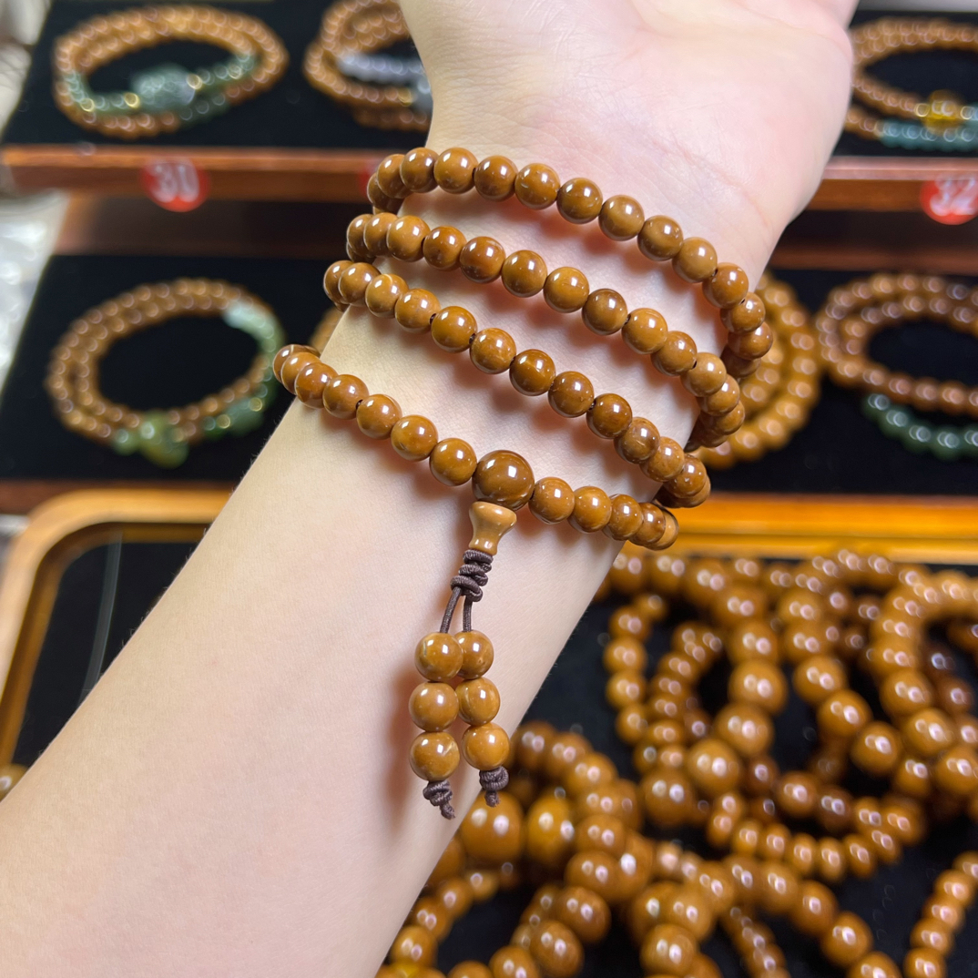 精品库克菩提多圈圆珠108颗手串0.6